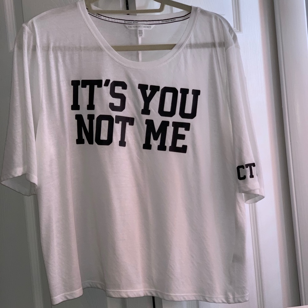Victoria’s Secret White oversized t-shirt